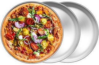 TeamFar Stainless Steel Pizza Pans Set
