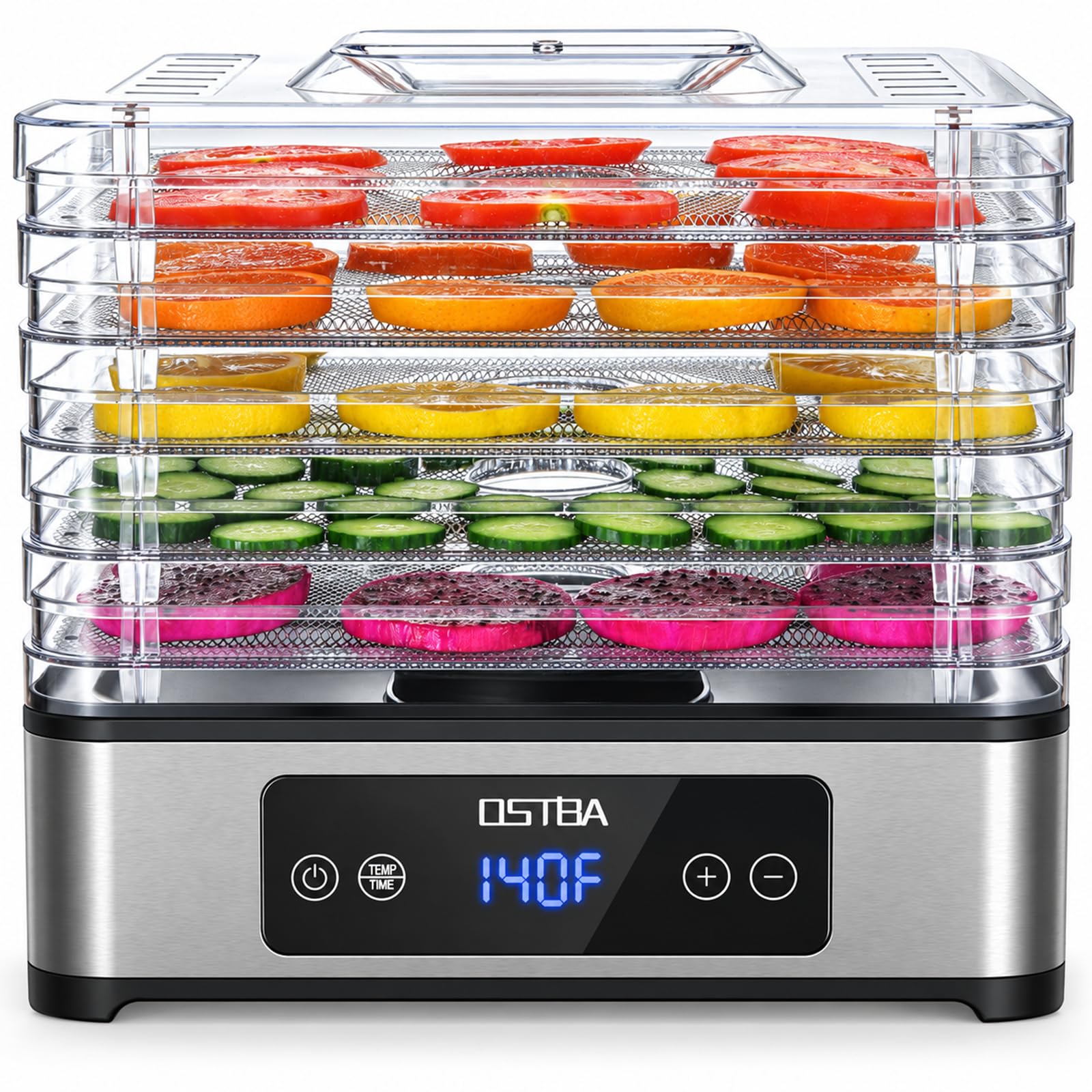 OSTBA five-tray stainless steel food dehydrator