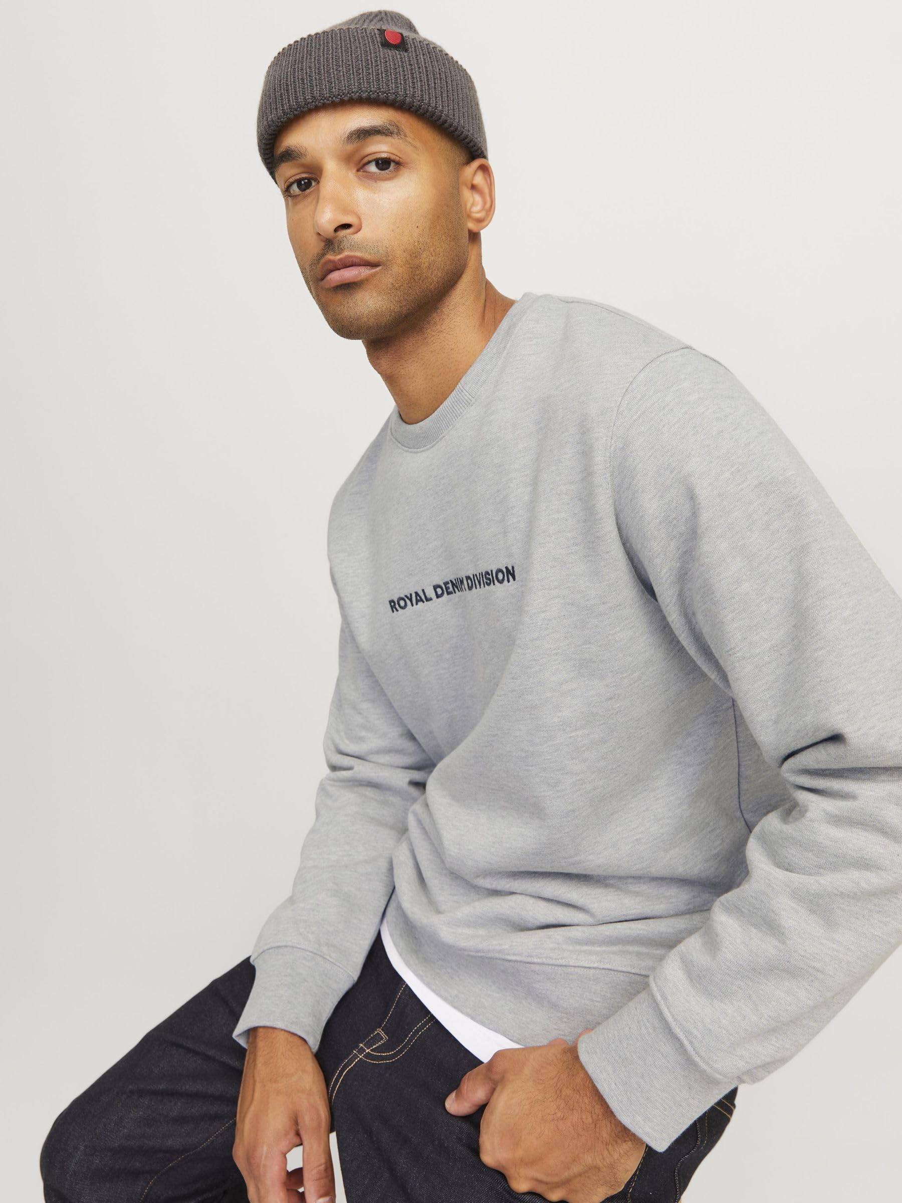 JACK & JONES Rddryder Sweat Crew Neck SN Maglia di Tuta Uomo (Pacco da 1)