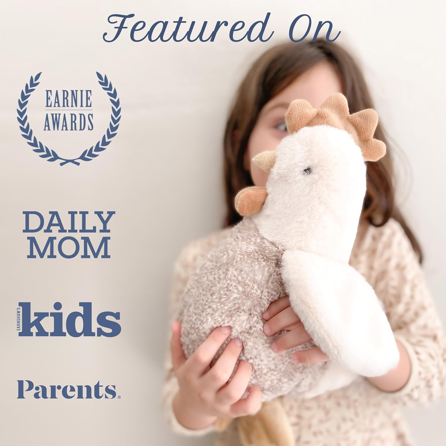 MON AMI Hester The French Hen Stuffed Animal | 15-Inch Chicken Plush Stuffed Toy | Cute Farm Animal Ideal for Nursery Room Décor | Great for Kids of All Ages - Image 5