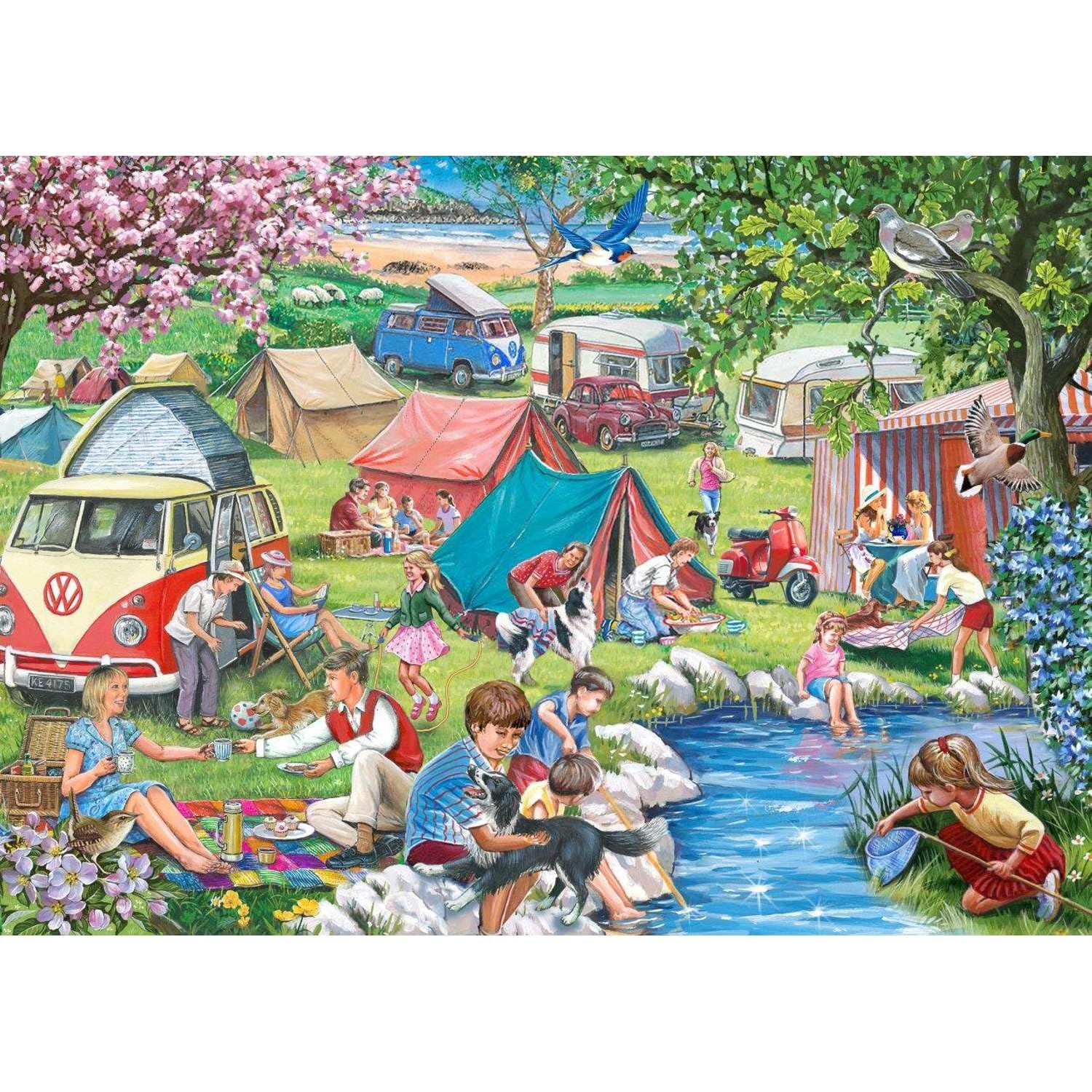 The House of Puzzles - Pitch Perfect Jigsaw - 1000 Piece Jigsaws for Adults Artist Illustrated, Scenic Landscape, Deluxe Puzzle Gifts