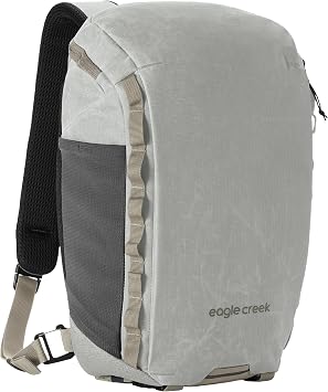 eagle creek Explore Sling Pack - Compact Crossbody Sling Bag With Cushioned Back Panel, Reinforced Side Grab Handle & Stretchy Mesh Side Pockets - Travel Accessories - Storm Grey