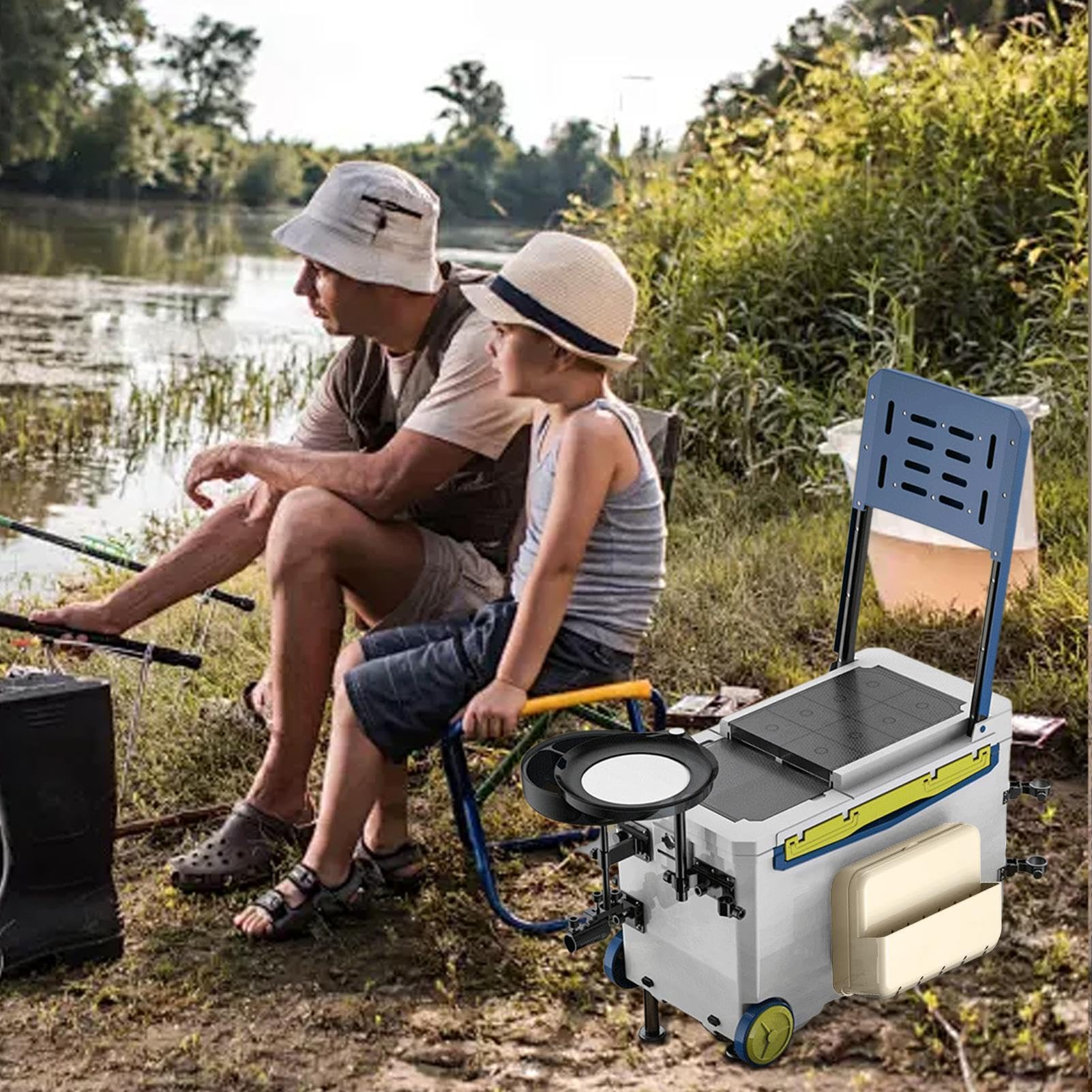 Porta Attrezzi Da Pesca Porta Ami E Organizer Esche Accessorio Barile Da | Organizer Portattrezzi Attrezzatura Da Pesca Per Pescatori In Mare, Acque Interne, Riva, Campeggio, Viaggio E Outdo