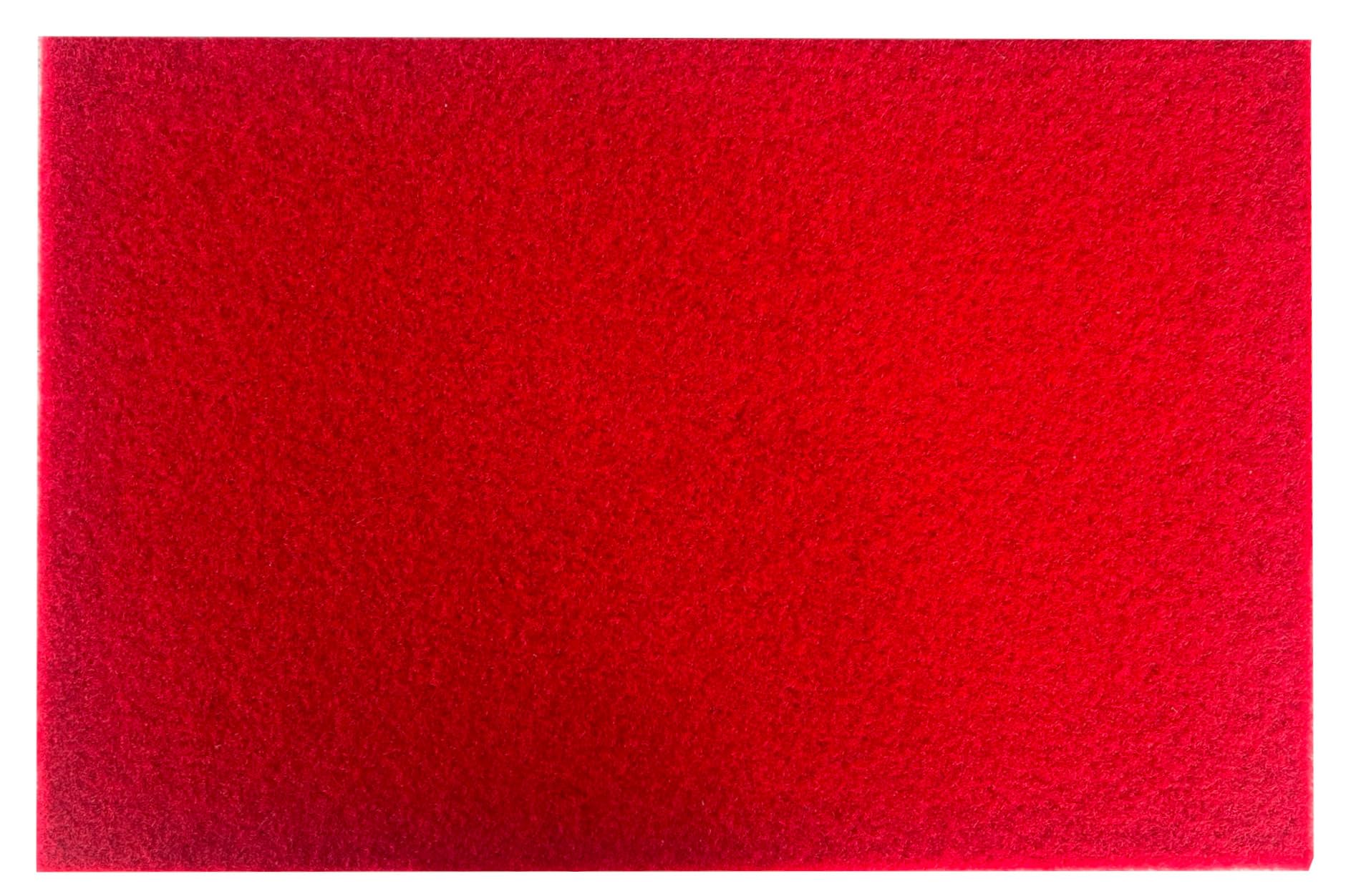 Zerbino Royal Tappeto Ingresso per Porta Esterna, Lavabile, Antiscivolo, Robusto, Copri Scalino, Su Misura Personalizzato (Rosso, 90x150)