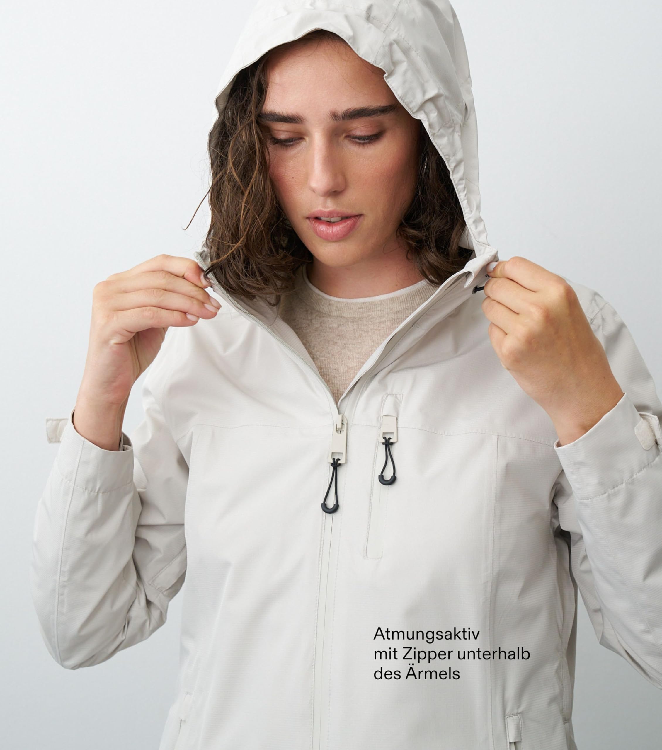 ONUA Regenjacke Damen wasserdicht, winddicht & atmungsaktiv, Funktionsjacke, Outdoorjacke, Allwetterjacke oder Wanderjacke mit thermisch versiegelten Nähten (Größe 36-48)