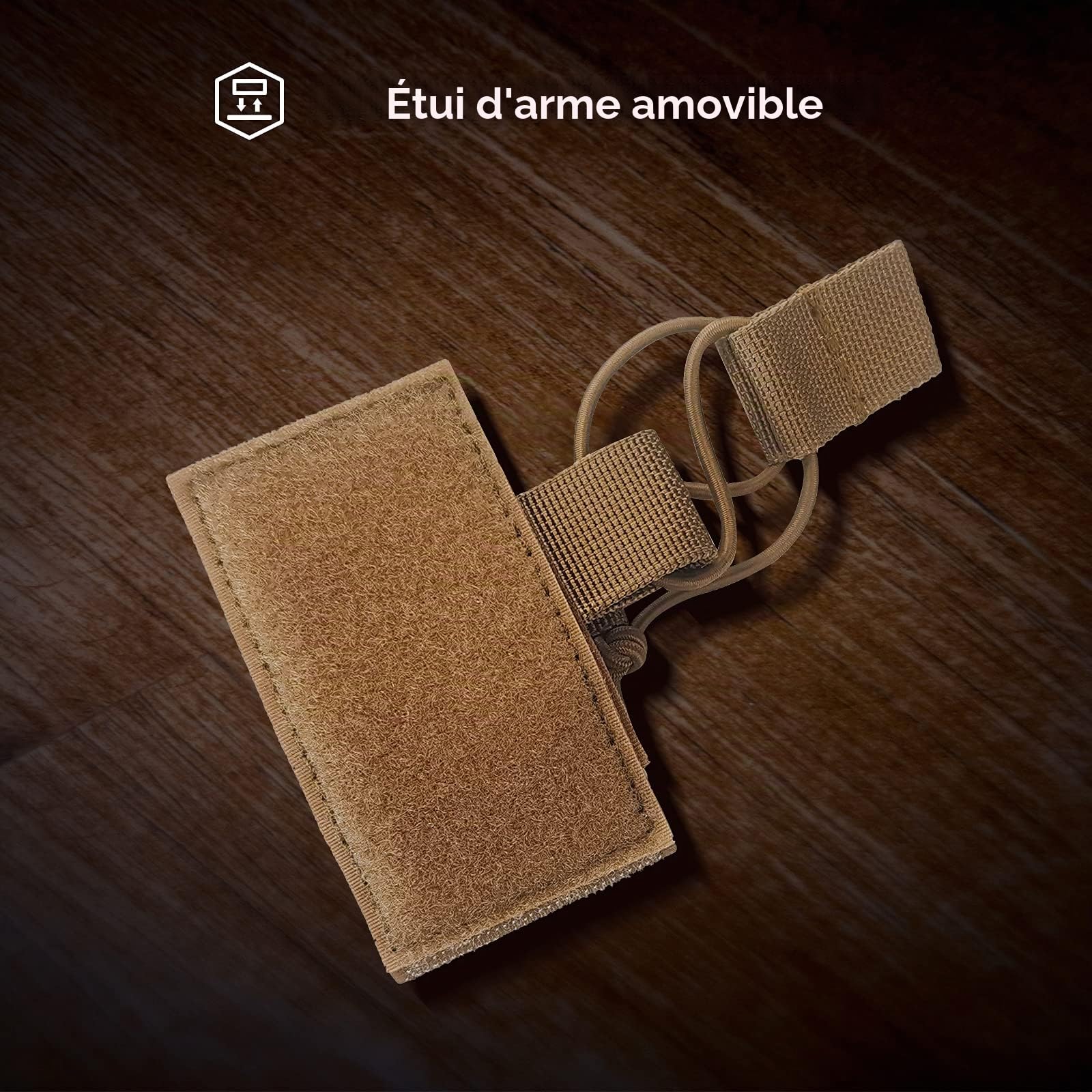 Procase Sac de Tir pour Pistolet, Étui Souple Sacoche Tactique pour la Chasse ou Le Tir, Réglable pour Rangement de Chargeurs et d'autres Outils-Noir