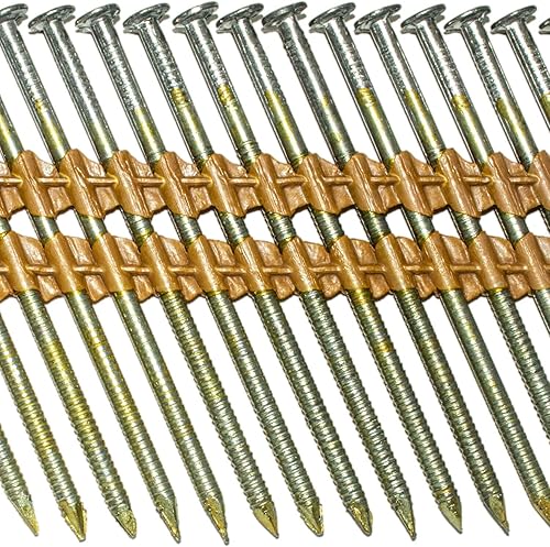 Miniatura 3 de Tira de plástico de 21 grados de 3 x 0.120 pulgadas - 10d - vástago de anillo - recubierto de vinilo, caja completa galvanizada en caliente  4000