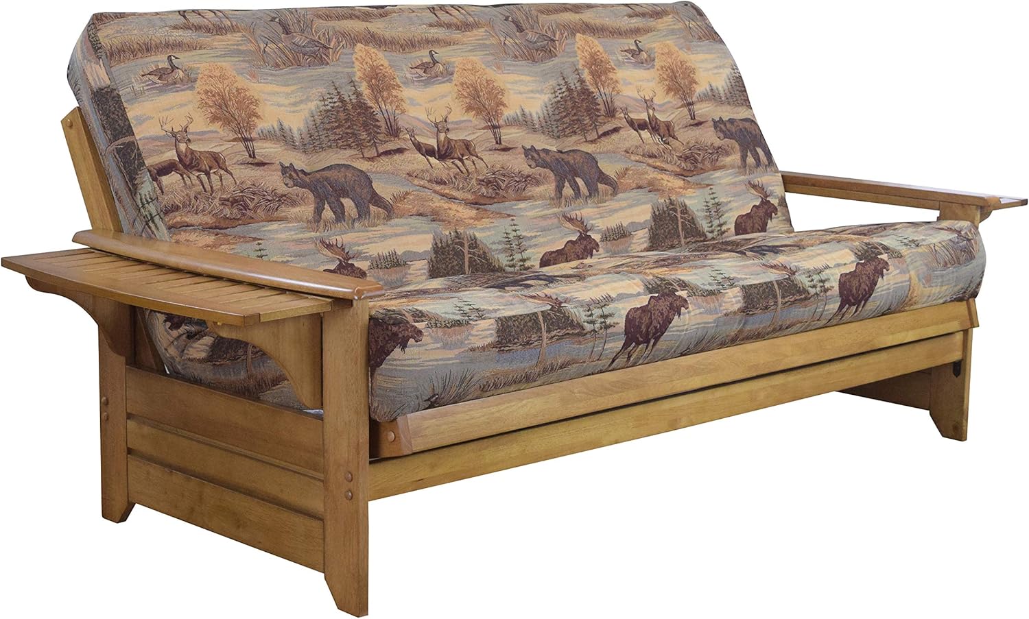 Lakeshore Complete Futon Frame and Mattress Set Arm