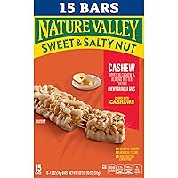 Vista 4 de Nature Valley Barras de granola de nueces dulces y saladas, anacardo, 15 barras, 18 onzas