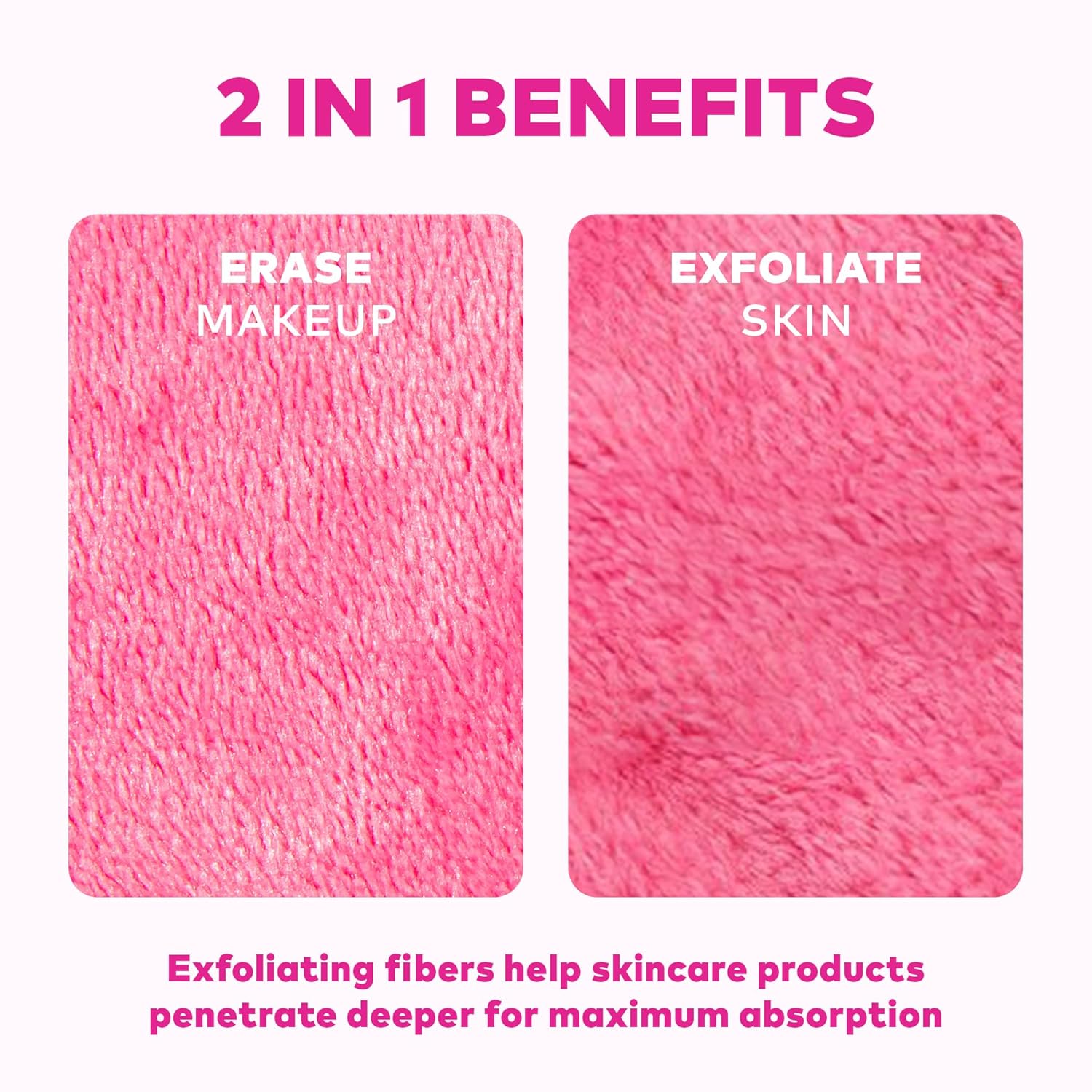 7-Day Set, Erase All Makeup with Just Water, Including Waterproof Mascara, Eyeliner, Foundation, Lipstick, Sunscreen, and More! 7ct