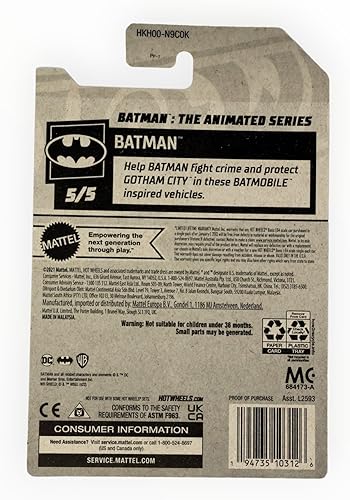 Miniatura 2 de Hot Wheels Batman The Animated Series, Batman 55 Púrpura 169250