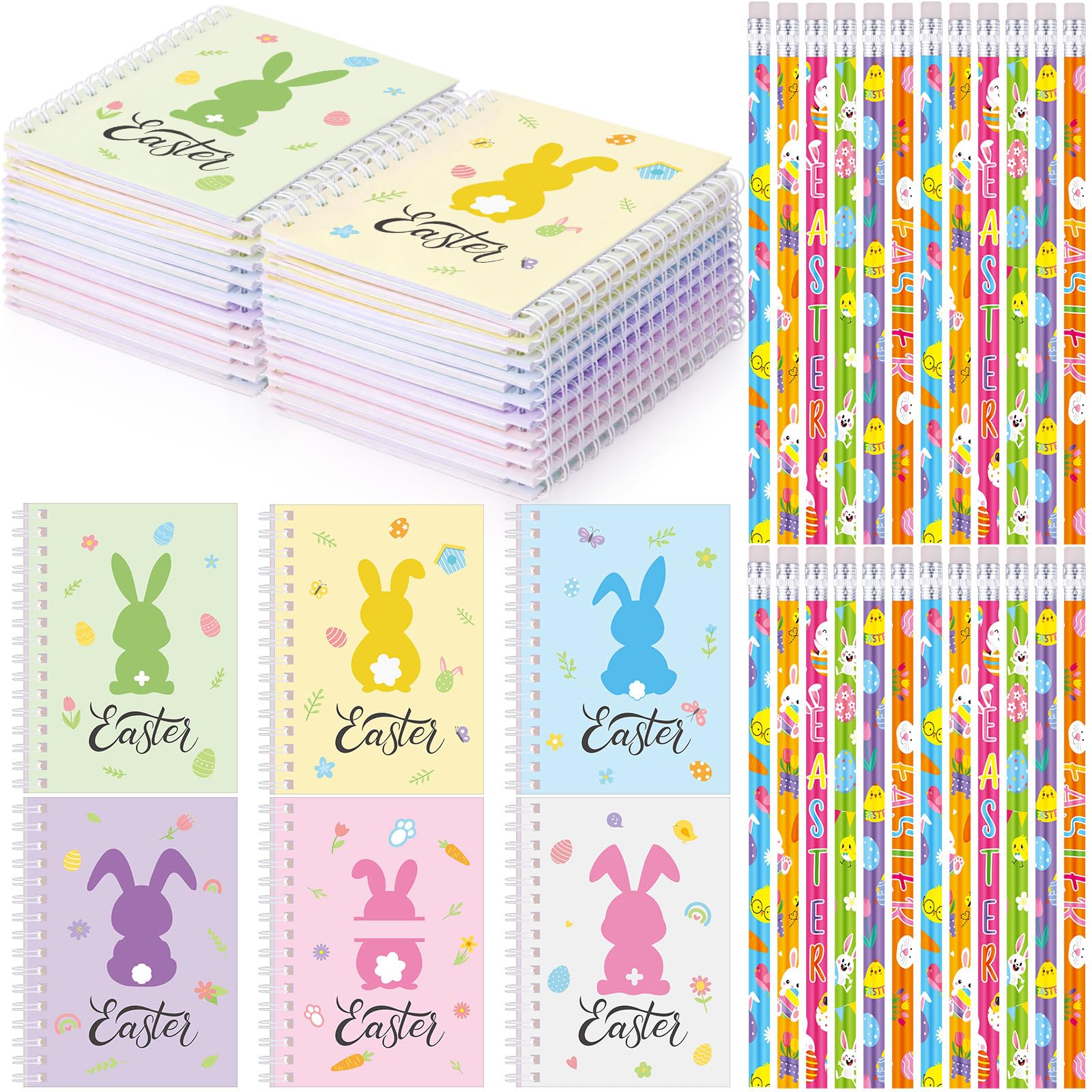 Carnets de Pâques pour enfants Crtiin avec mini blocs-notes et crayons - 7