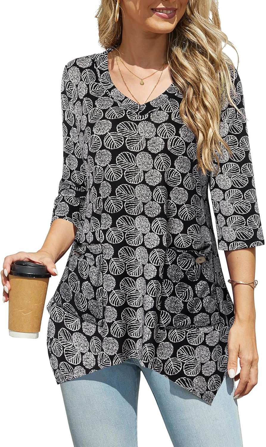 Bulotus Womens Sweaters 2025 Winter Cowl Neck Long Asymmetrical Tunic Sweaters for Leggings Holiday Vacation Tops - Image 2