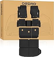 Vista 10 de OEDRO Alfombrillas de Piso Aptas para Ford Escape 2013-2019, Ford C-Max 2013-2018, Alfombrillas de Piso TPE para Todo Clima Incluye Juego Completo