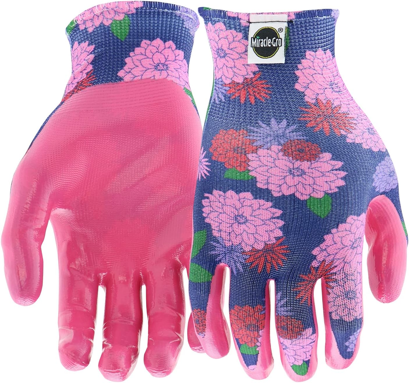 Miracle Gro Women's Nitrile Coated Garden Glove - Floral - MG37126/WML