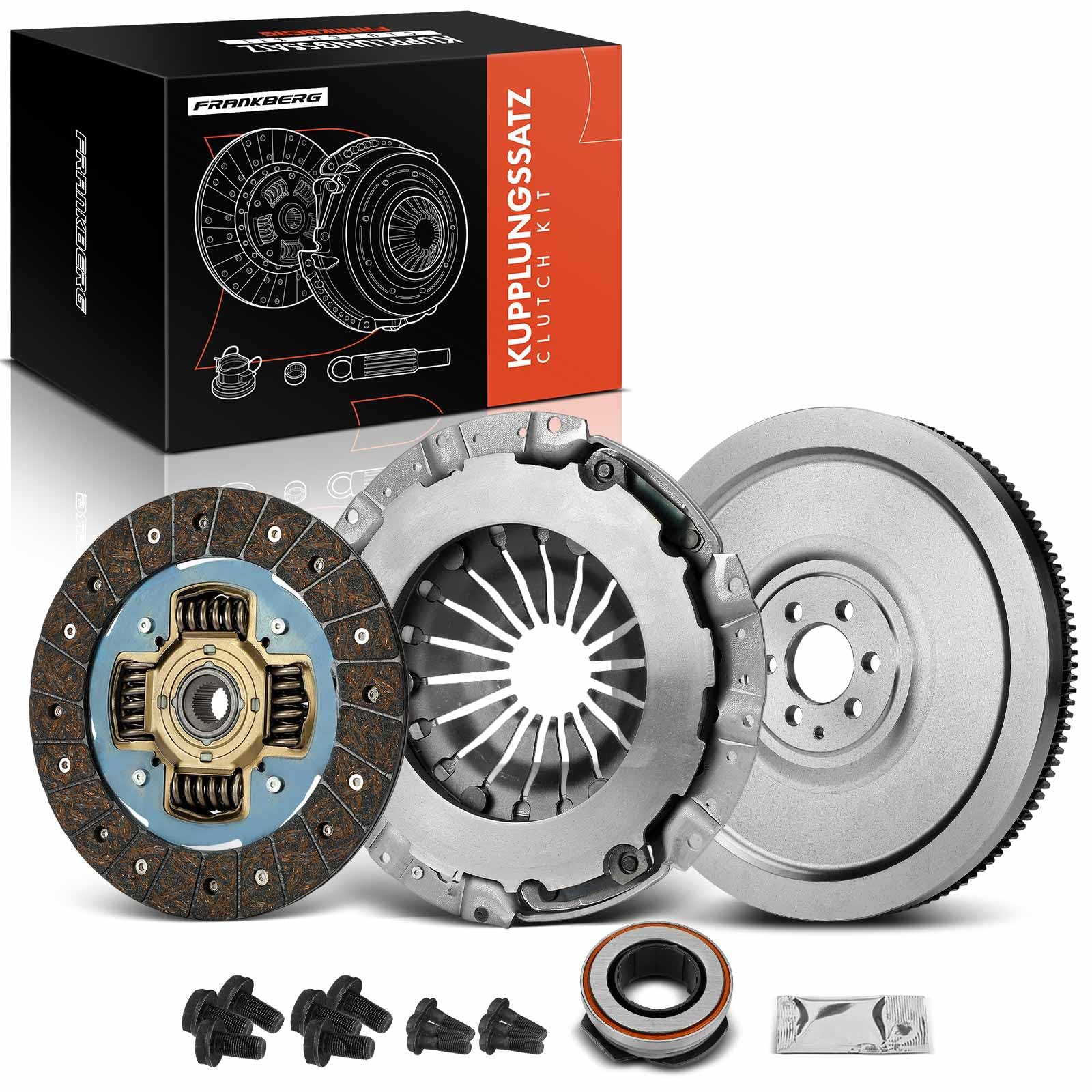 Frankberg Kupplungssatz 26 Zähne Kompatibel mit A3 8P1 1.6L 1.9L 2003-2010 Leon 1P1 1.6L 1.9L 2005-2012 Golf V 1K1 1.9L 2003-2008 P.a.s.s.a.t 3C2 1.6L-2.0L 2005-2010 Replace# 03G141015K