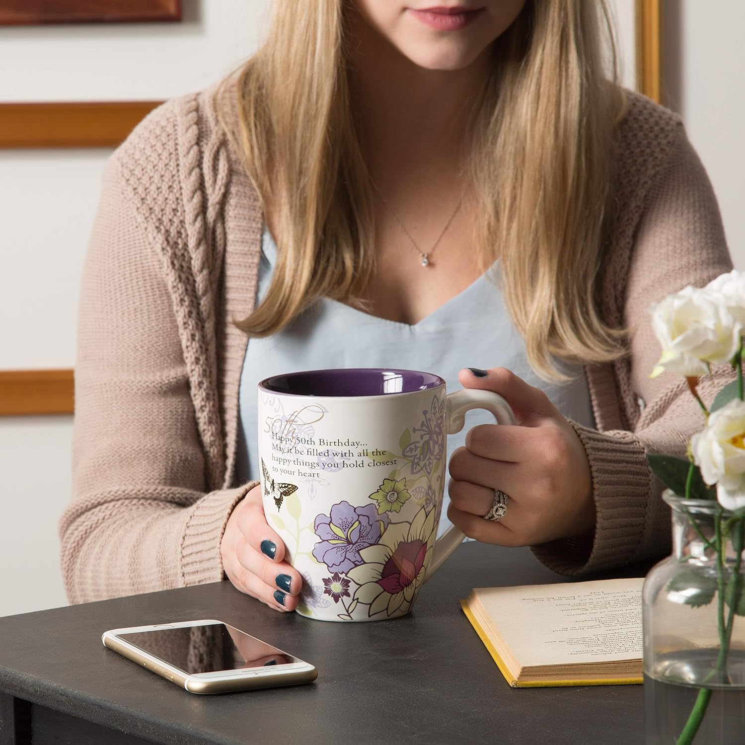 Mark My Words 50th Birthday Mug, 4-3/4-Inch, 20-Ounce Capacity - Image 5