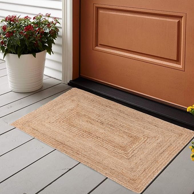 Raha Looms London Entryway Rug 2x3 Rug, Natural Golden