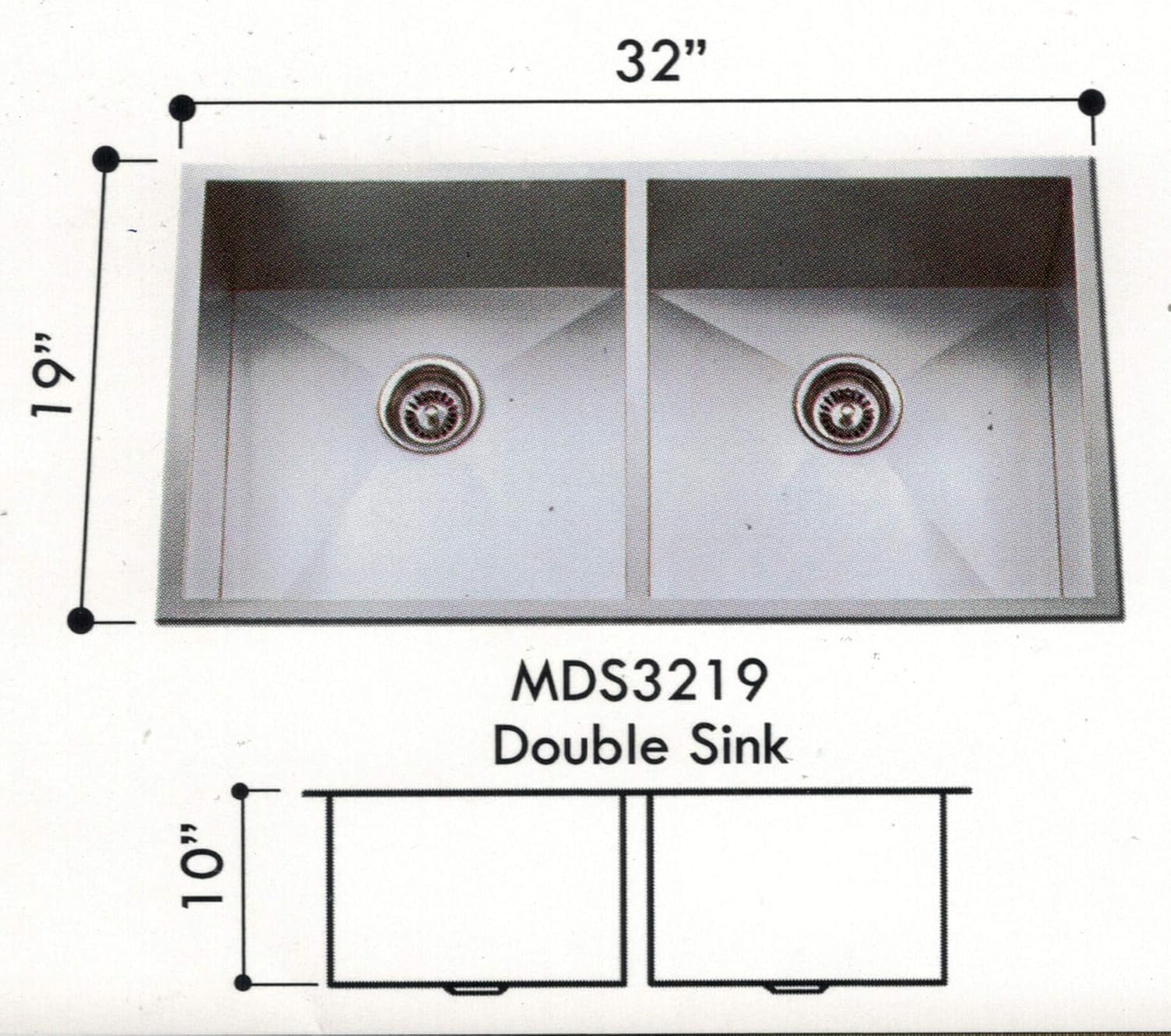 Magnum Double Equal Undermount Stainless Steel sinks