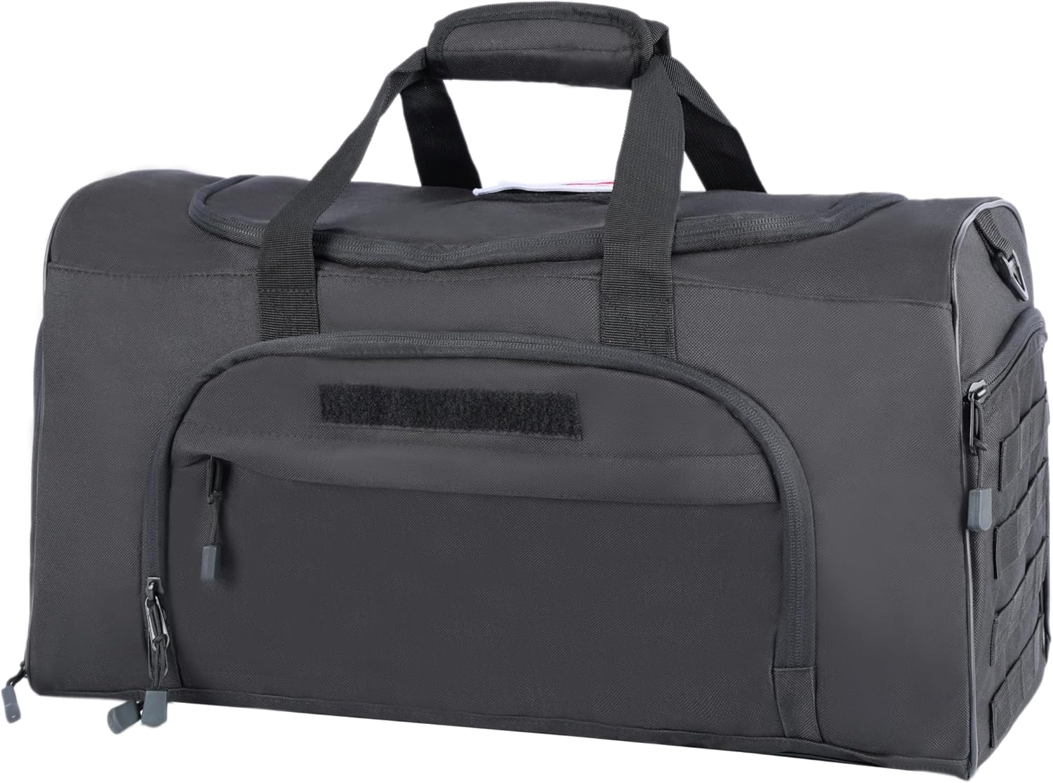 Military Tactical Outdoor Gym Bag Small Duffel Bag with Shoes Compartment for Sports Travel Camping Hunting (B-Black)