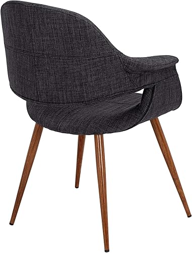 Miniatura 6 de Sillón moderno de tela de carbón Phoebe