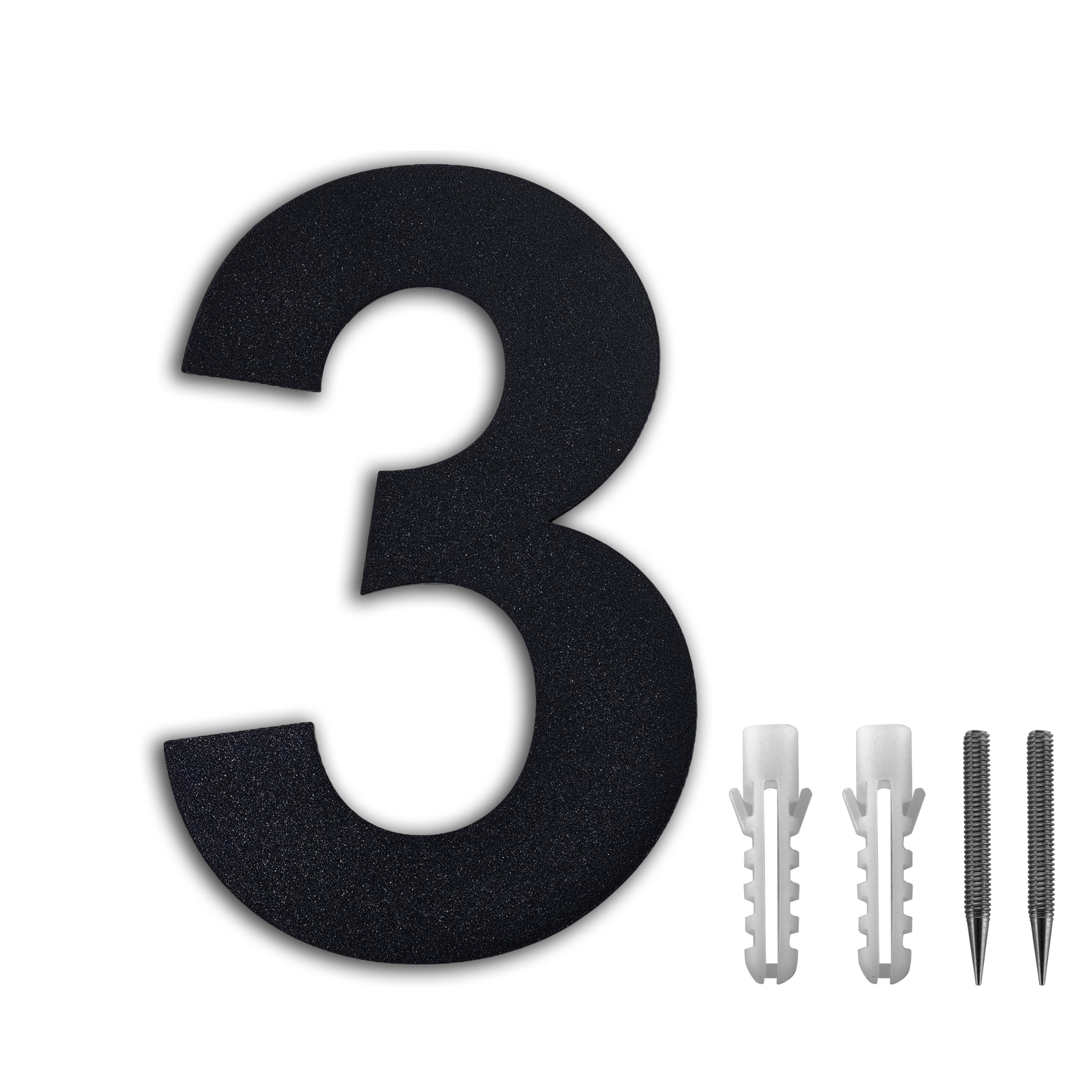 Numéros De Maison En Métal Noir, 30,5 Cm, Moderne, Pour Porte De Jardin, Boîte Aux Lettres, Appartements, Extérieur, Ferme, Numéros De Maison Avec Kit De Clous Et Panneau De Visibilité (noir L