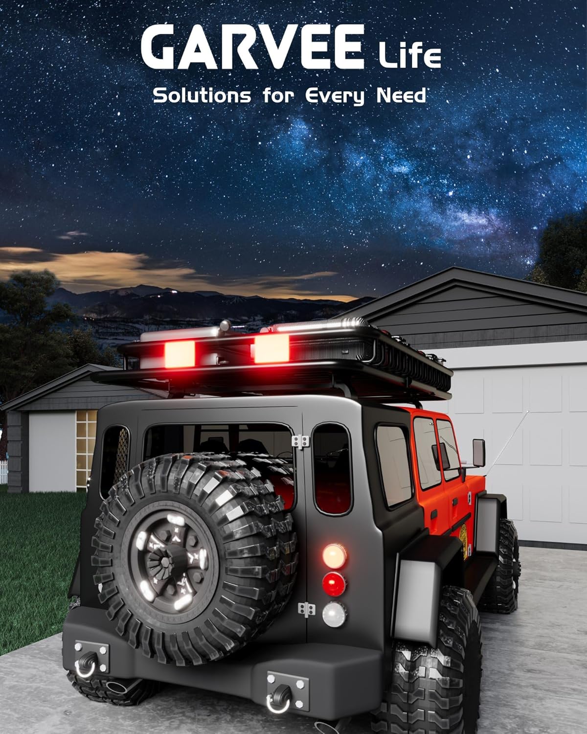 GarveeLife 51 in x 36 in Universal Roof Rack Carrier Basket, 200 LBS Capacity Car Cargo Rack with Extension Luggage Holder Basket Heavy Duty for SUVs, Trucks, Vehicles