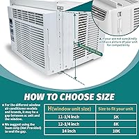 Vista 3 de Daisypower Kit de cortina de paneles laterales de aire acondicionado de ventana con marco, panel lateral de aislamiento de CA para ventanas