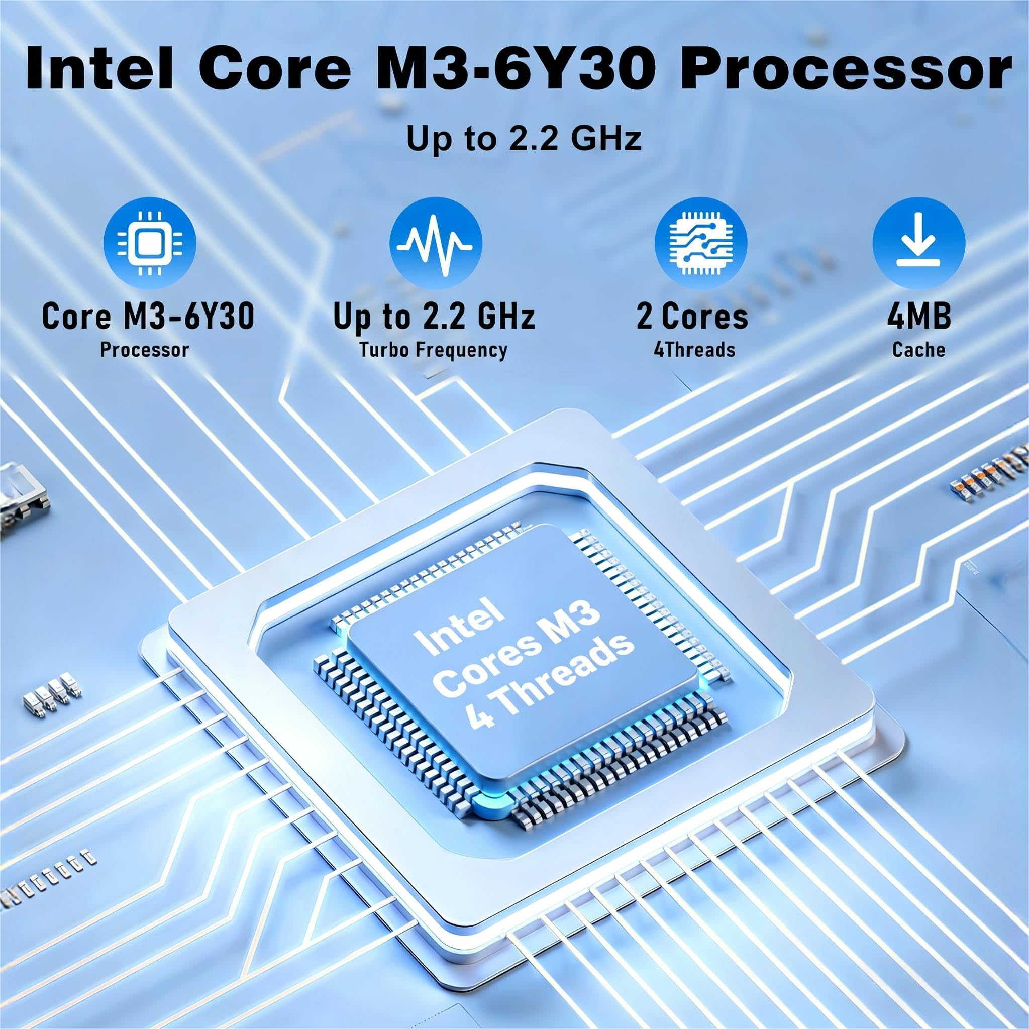 2026 New Laptop Computer, 15.6 Inch Window 11 Pro Lap Top PC 16GB RAM 256GB SSD, Core M3(Beat N4000), 2-Year Warranty, Office 365, FHD 1920 * 1080, 180°Open, UHD Graphics, Full-Size Keyboard — view 4