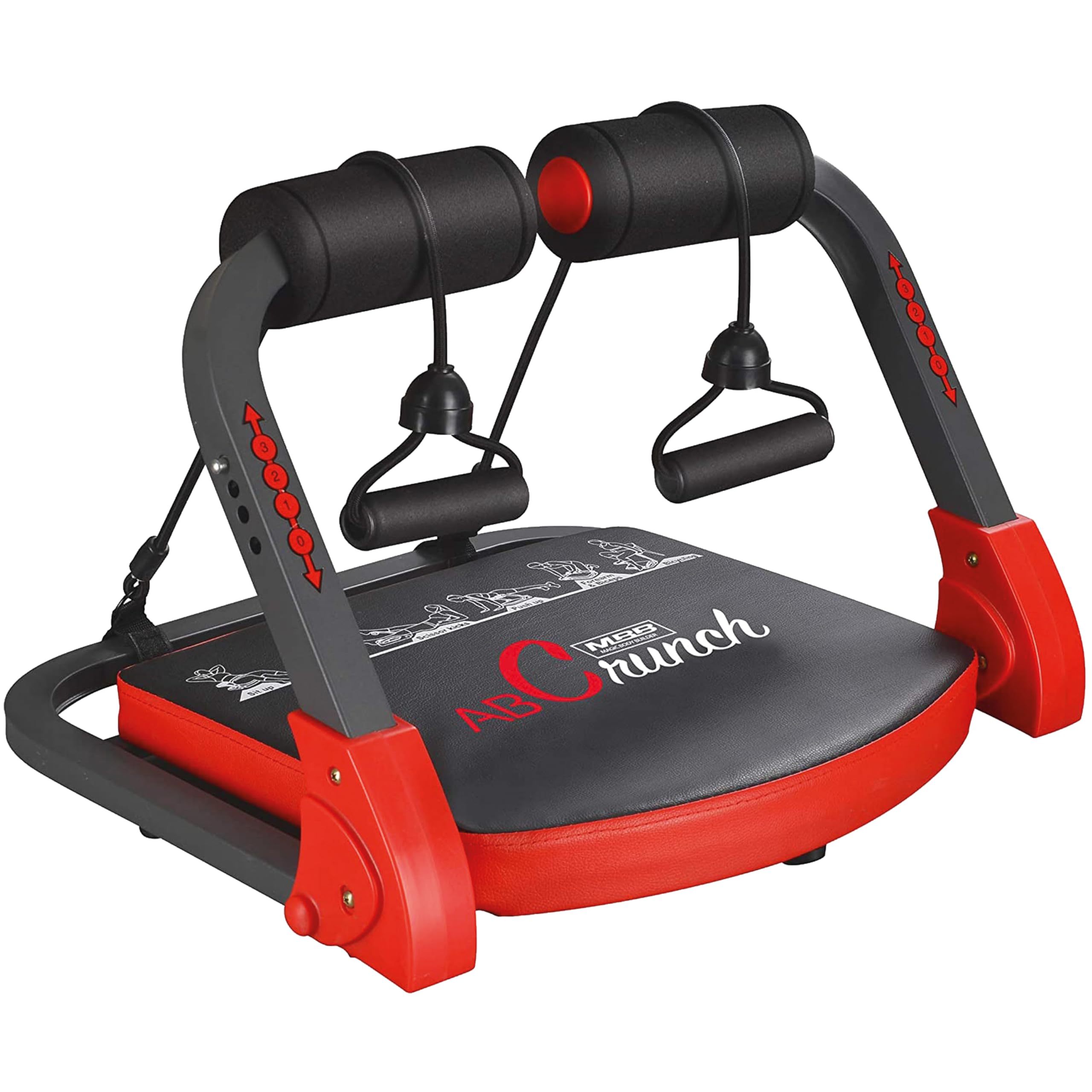 AB CRUNCH. Sistema de entrenamiento integral. Tonifica la musculatura, ayuda a perder peso y cuida tu salud. Para todos los niveles. Fácil, compacto, seguro y eficaz: resultados con 10 min al día