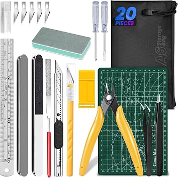 20pcs Model Kit Tools, Gundam Tool Kit