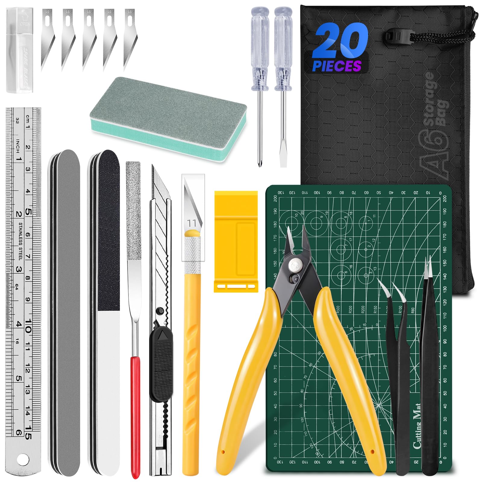 Gundam Tool Kit - 20pcs Model Building Tools -1