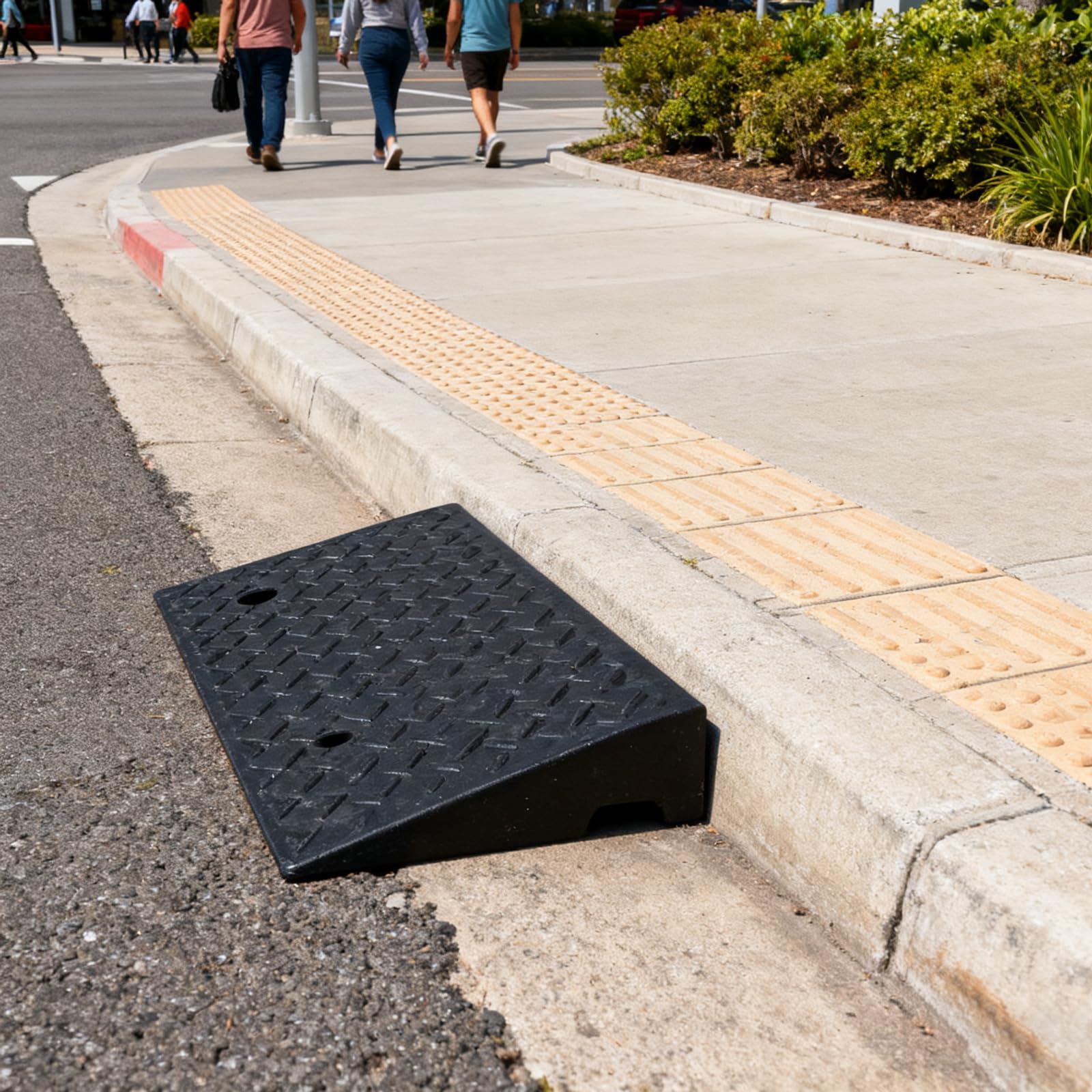 Rampa De Umbral De Puerta,Rampa Escalon,PortáTil Rampa De Acceso para Coche,Rampa De Acera para Sillas De Ruedas,Antideslizante,FáCil De Instalar,para Puertas,Escalones,Coche