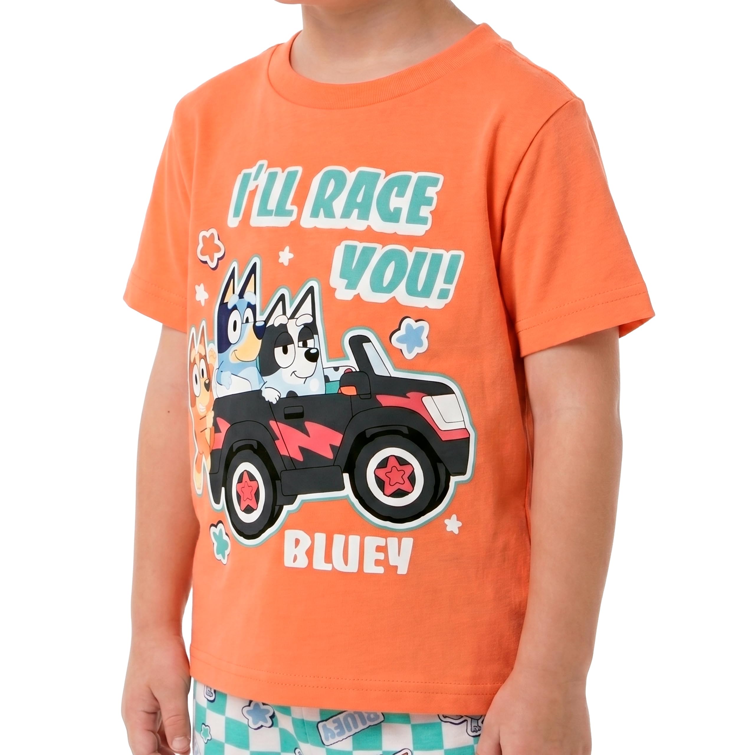 BlueY Pyjama Manche Courte, Pyjama Enfant Garcon Bingo, Pyjamas d'été Enfant