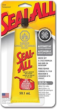 Seal-All High Strength Liquid Gas and Oil Resistant Adhesive 2 oz.