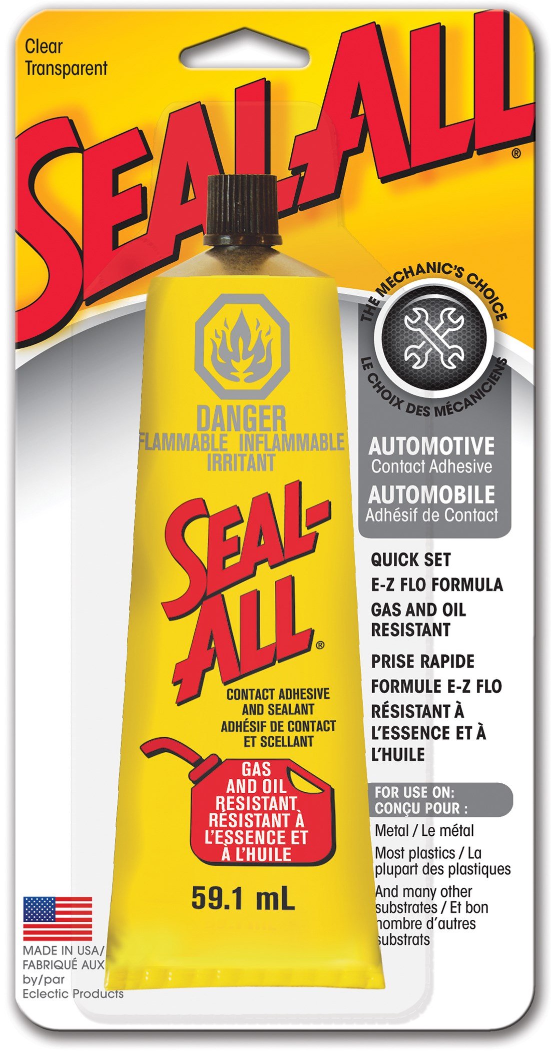 Seal-All High Strength Liquid Gas and Oil Resistant Adhesive 2 oz.