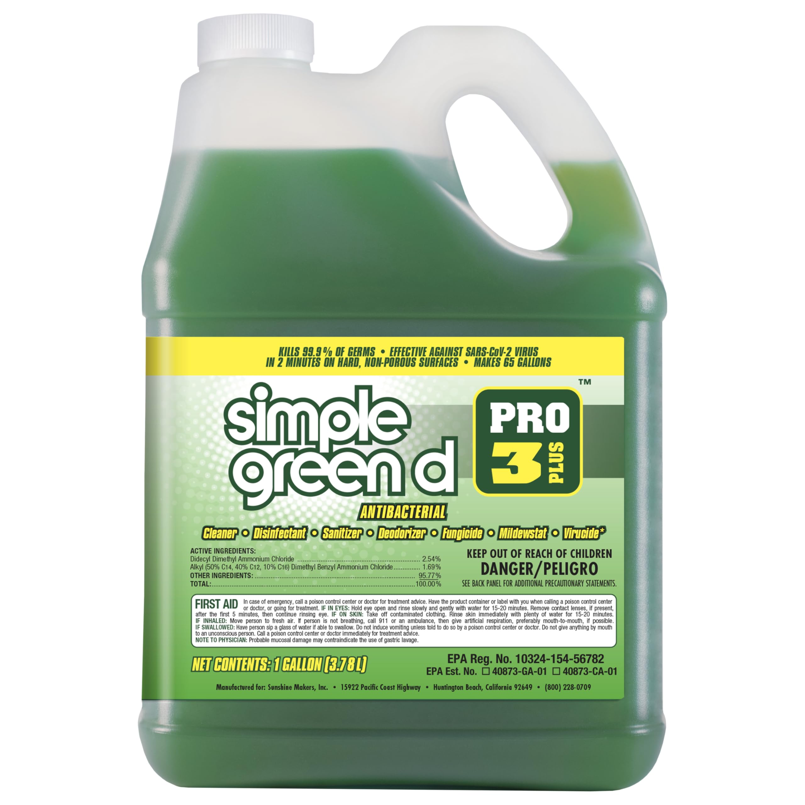 D Pro 3 Plus Disinfectant 1 Gallon