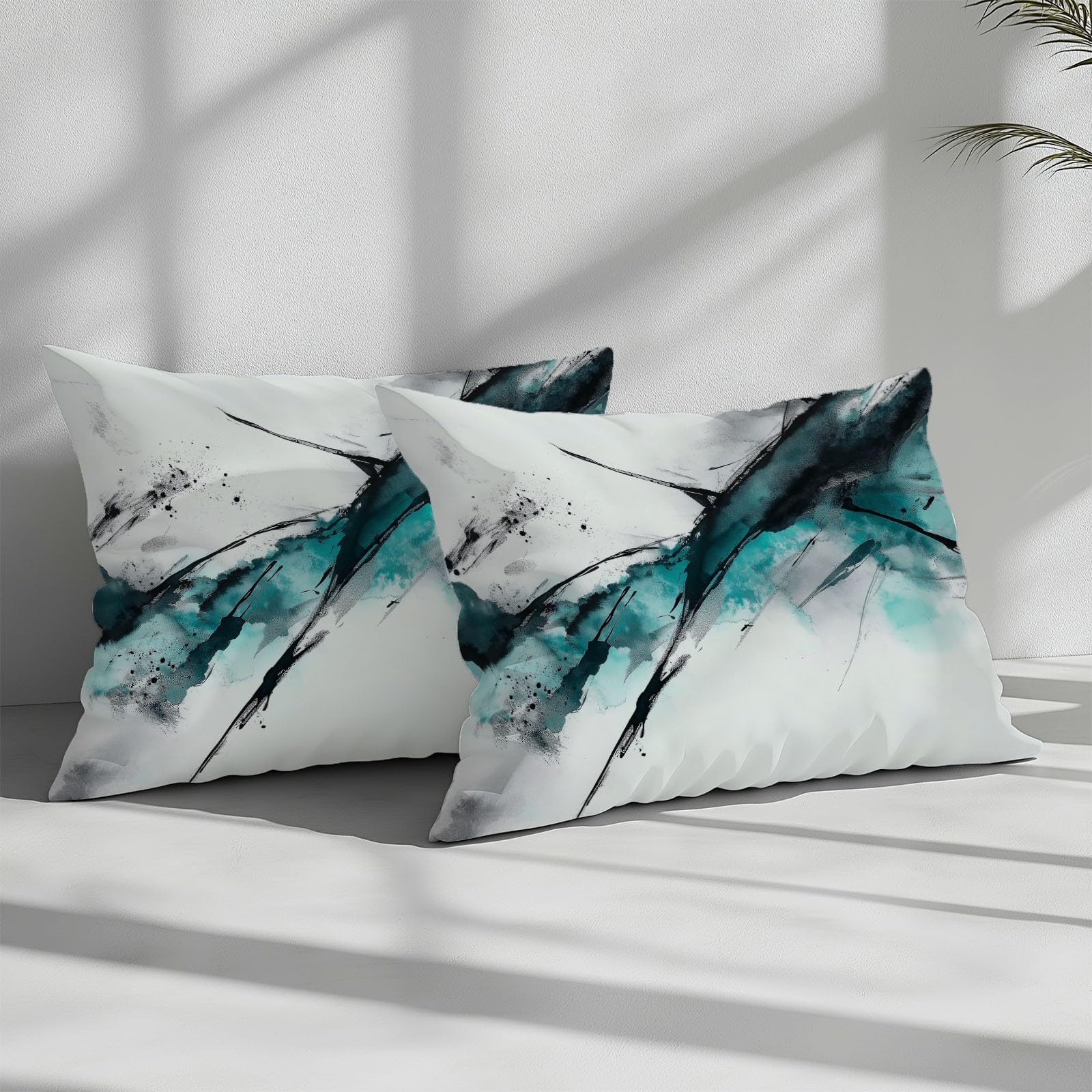 Funda Nordica para Cama 180 Pintura De Tinta De Arte Abstracto Microfibra Suave Juego de Funda Edredónes 240x260 cm y 2 Funda de Almohada 50x75 cm, Juego de Ropa de Cama