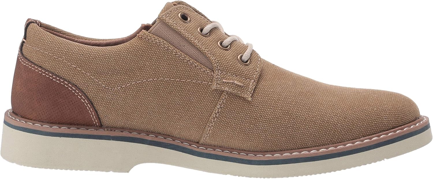 Nunn Bush Mens Barklay Canvas Plain Toe Oxford Lace Up - Image 6