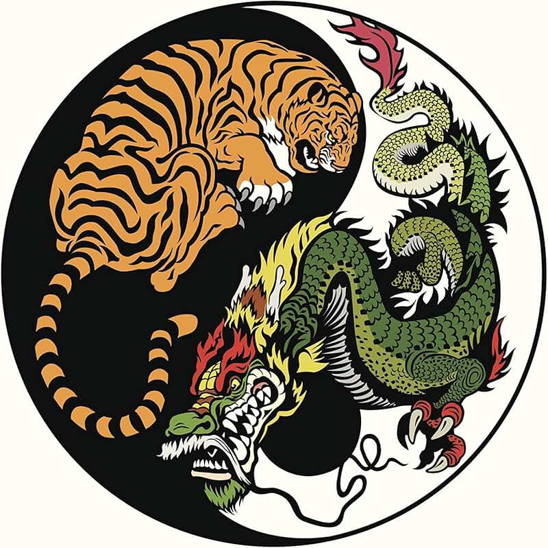 Инь янь тигр и дракон. Тигр и дракон арт. Инь янь тигр и дракон. Дракон и лев инь янь. Хорошее качество тигр дракон.