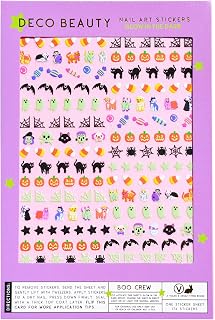 Deco Beauty Boo Crew Nail Stickers - Lightweight & Easy-to-Apply Nail Art with Trendy Designs - Durable & Long-Lasting Nail Stickers for Women, Ideal for DIY Manicures & Salon-Quality Nails