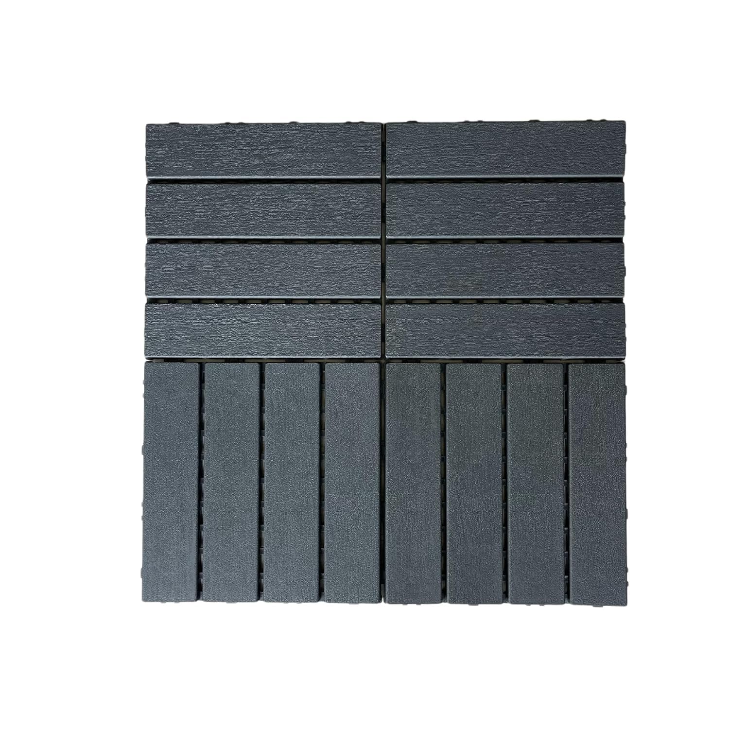 Interlocking Patio Deck Tiles, 44 Pack 12x12 Interlocking Plastic Tiles Multi Balcony Porch Backyard Poolside