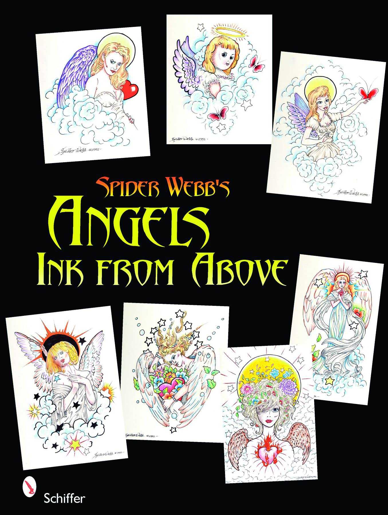 Spider Webb's Angels Ink from Above livre art tatouage