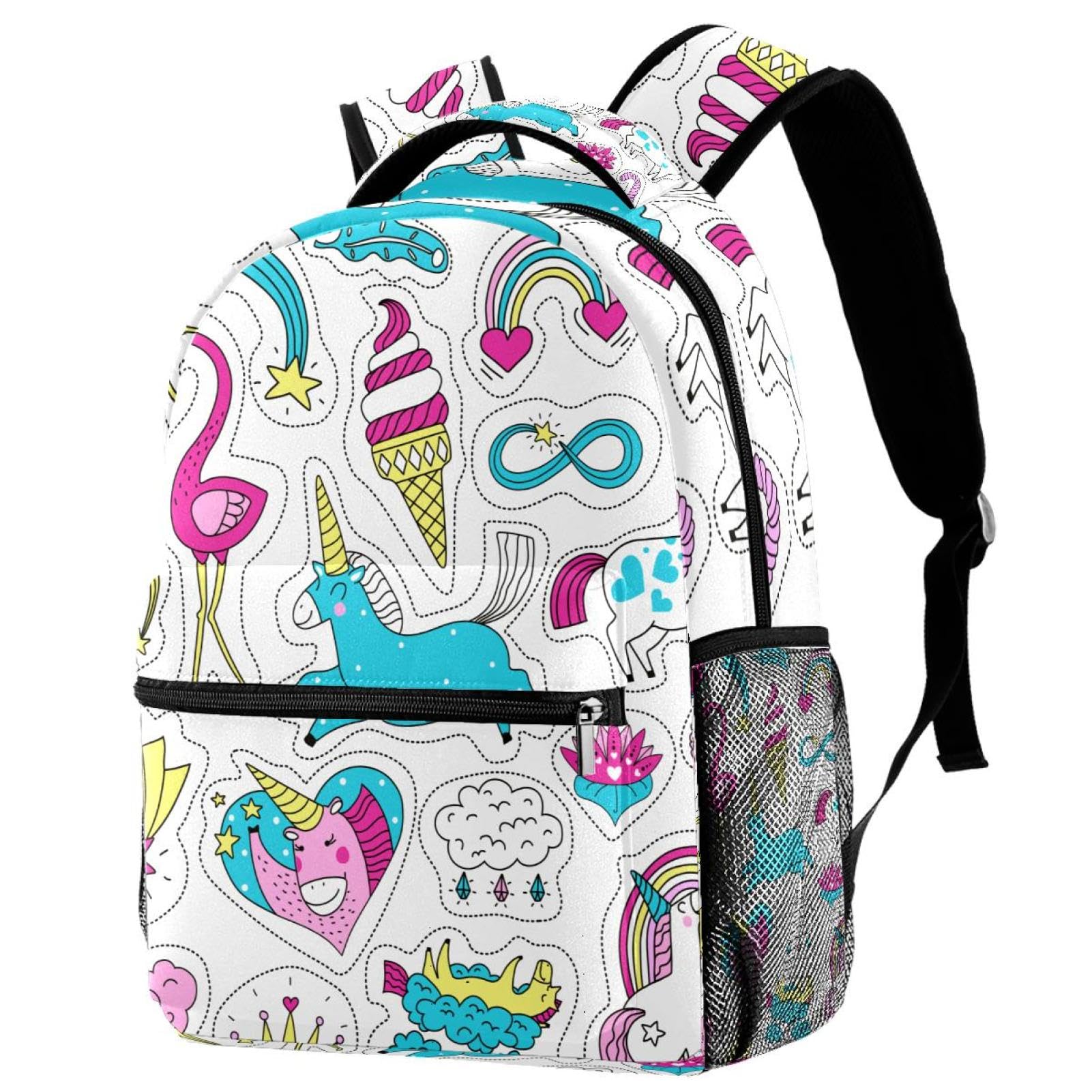 Sac à dos multicolore pour adolescents idéal comme sac de voyage décontracté