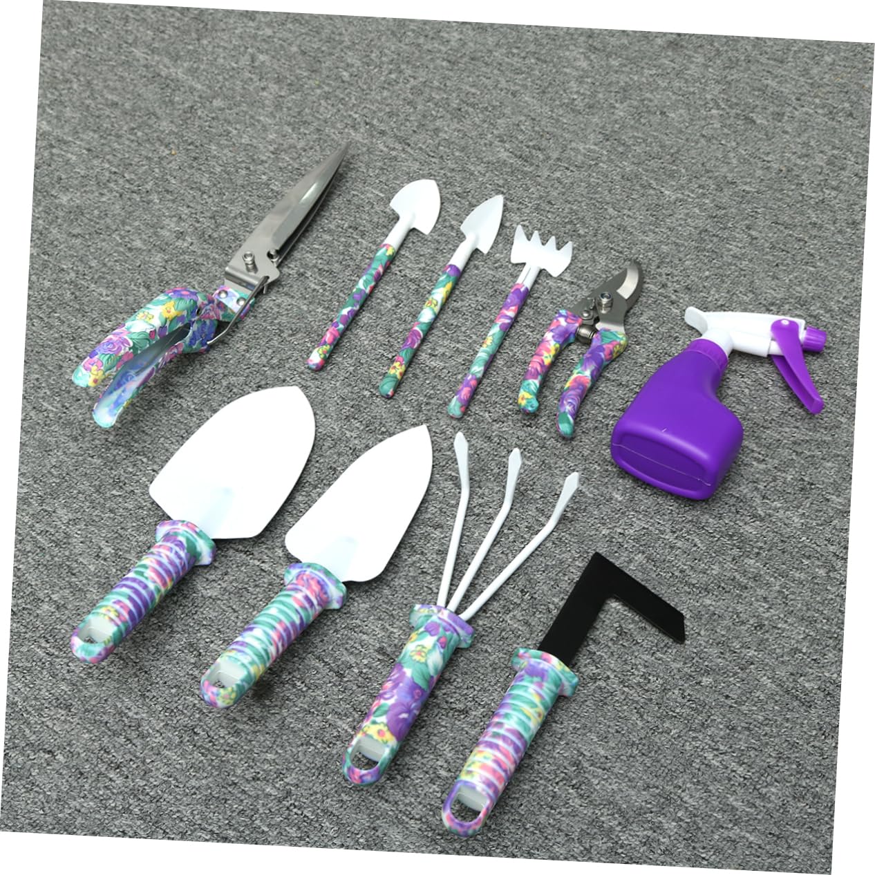 Ensemble De 10 Pièces Trousse à Outils De Jardin Outils De Jardinage pour Le Jardinage Outils pour Plantes en Pot Mallette De Rangement pour Outils De Jardin Impression Suite