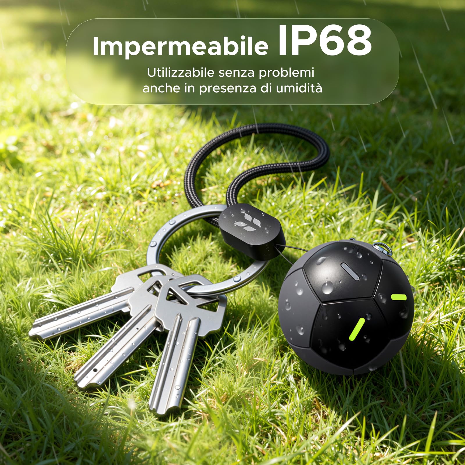UGREEN FineTrack 2 Smart Finder 110dB Localizzatore IP68 Bluetooth Tracker per Chiavi Bagaglio