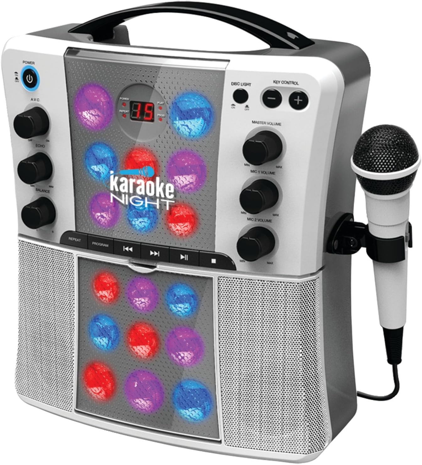 Karaoke Night KN200 CD+G Karaoke System With LED Light Show