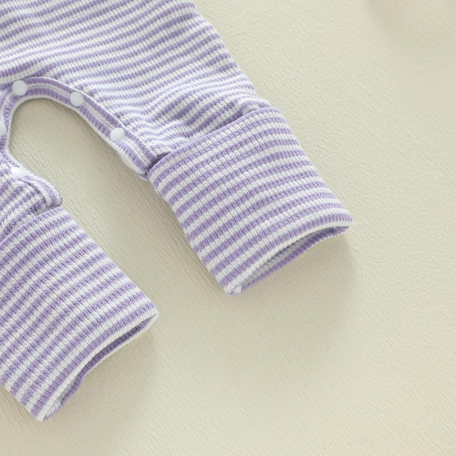 Newborn Girl Mardi Gras Outfit Letter Bow Long Sleeve Romper Jumpsuit One Piece Clothes Headband - Image 7