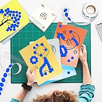 Vista 181 de PARLAIM 6 Rolls 6000PCS 3/4" Round Circle Color-Code Dot Stickers, 6 Color Style Colorful Coding Label Sticker for Home Office Classroom