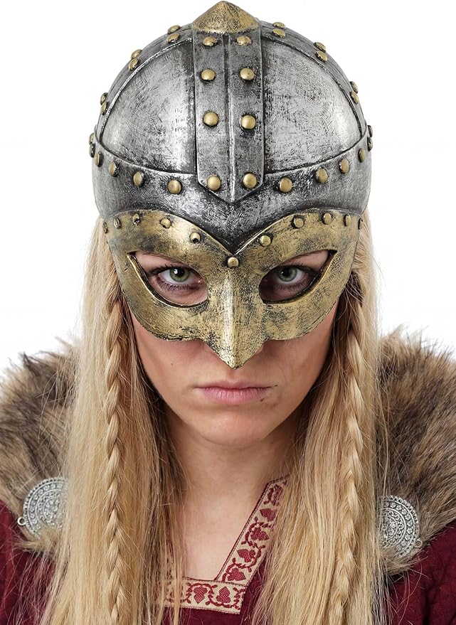 Casco de batalla vikingo para adultos de espuma miniatura 3